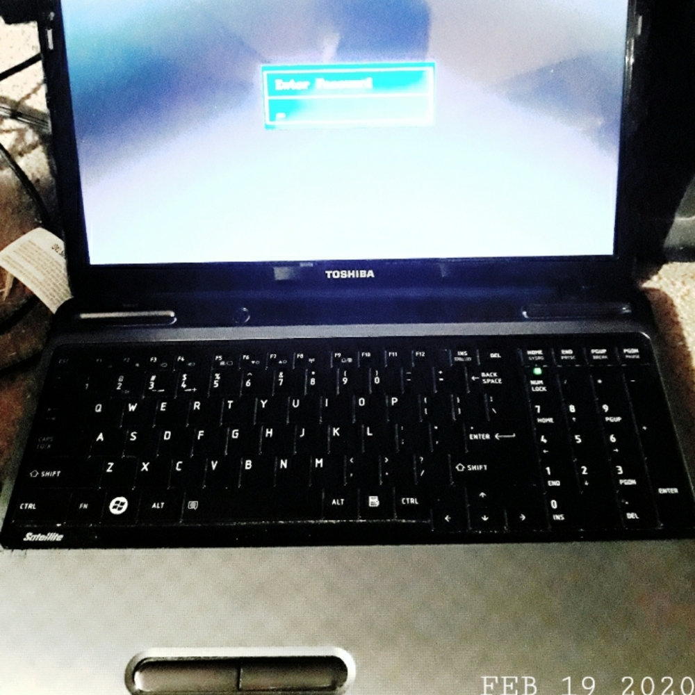 Toshiba 15.6 inc wide laptop